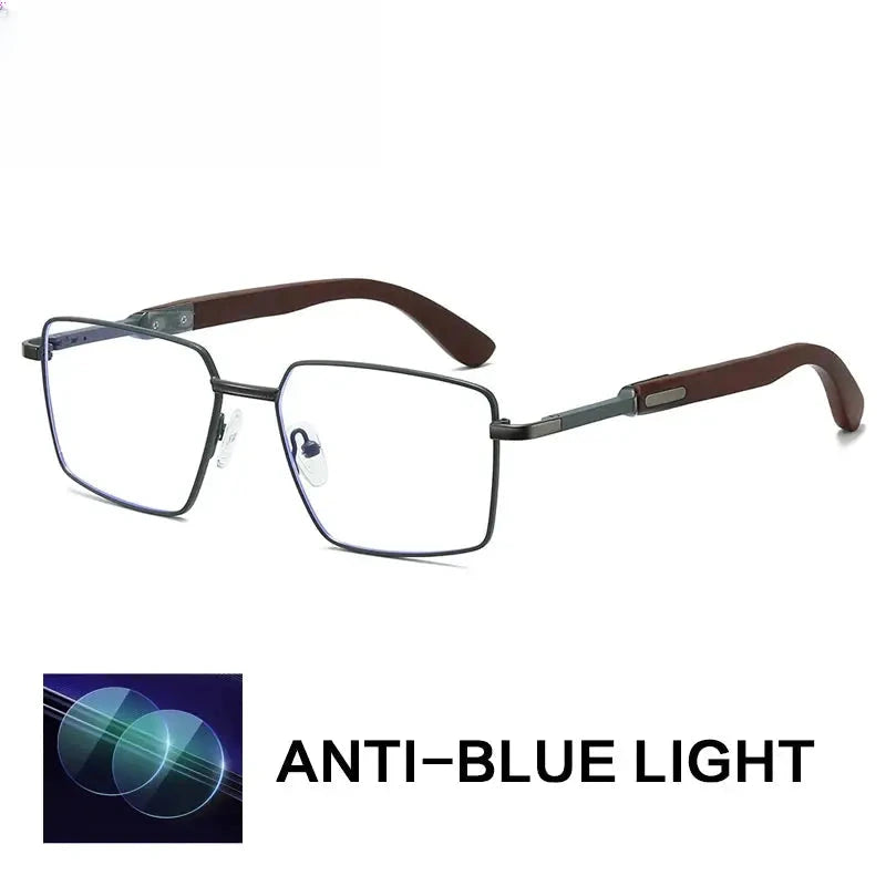 Unisex Polygon Full Rim Alloy Prescription Glasses 794003 — view 3 | Rx Spectacle