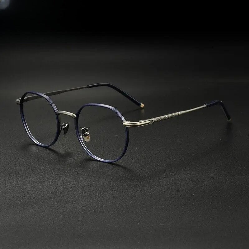 Unisex Irregular Full Rim Titanium Prescription Glasses Gxyj933 — view 5 | Rx Spectacle