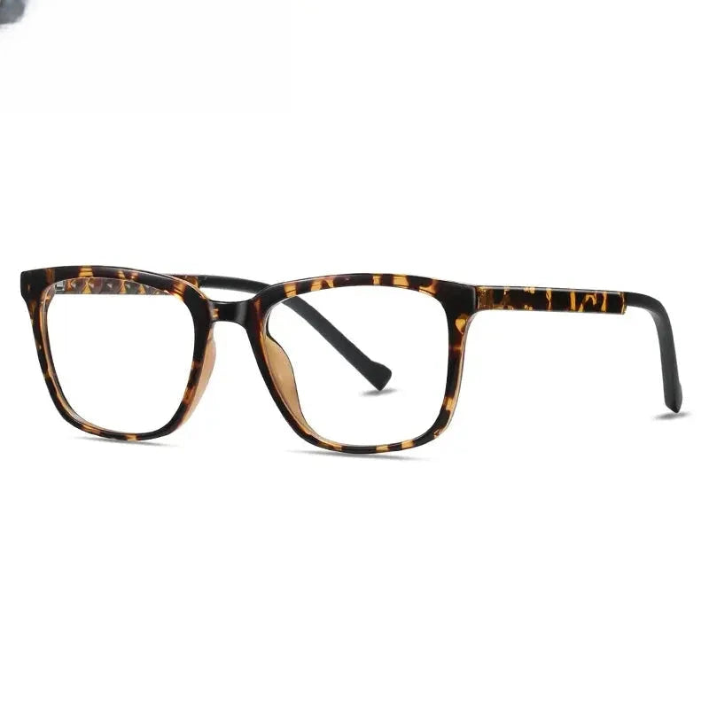 Unisex Square Full Rim Titanium Prescription Glasses 474017 — view 7 | Rx Spectacle