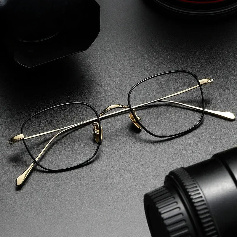 Women's Square Full Rim Titanium Prescription Glasses 369199 — view 1 | Rx Spectacle