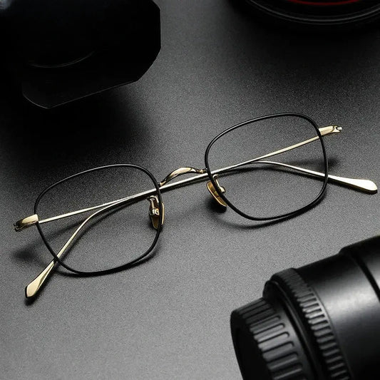 Women's Square Full Rim Titanium Prescription Glasses 369199 — view 1 | Rx Spectacle