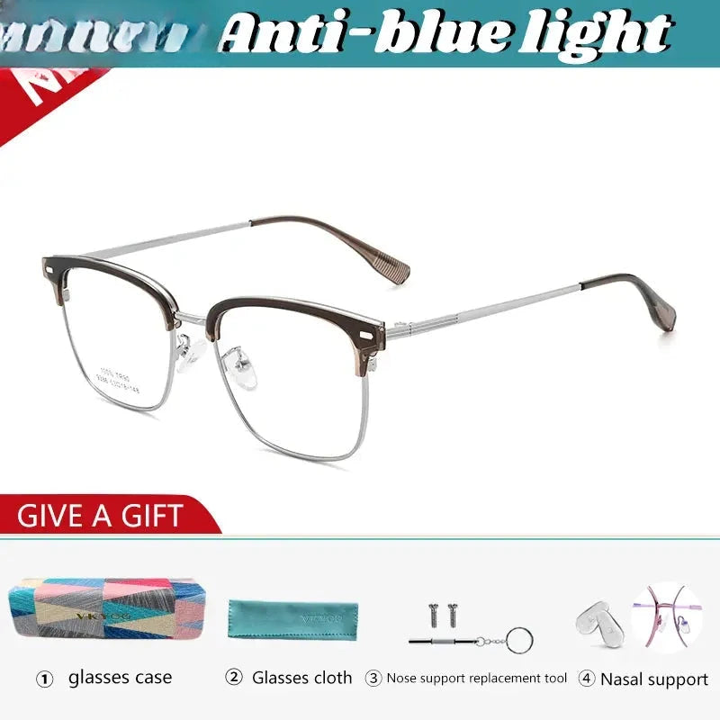 Unisex Square Full Rim TR90 Reading Glasses 93861 — view 5 | Rx Spectacle