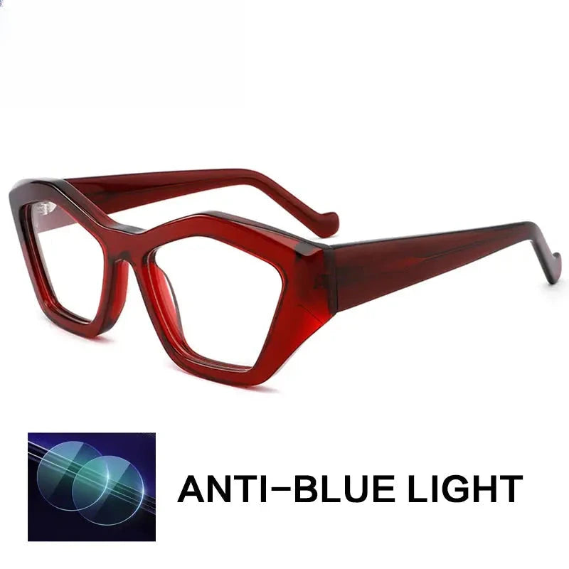 Women's Cat Eye Full Rim Acetate Prescription Glasses 882214 — view 3 | Rx Spectacle
