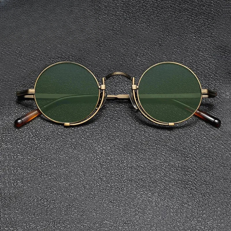 Unisex Round Full Rim Titanium Prescription Glasses 5919 — view 1 | Rx Spectacle