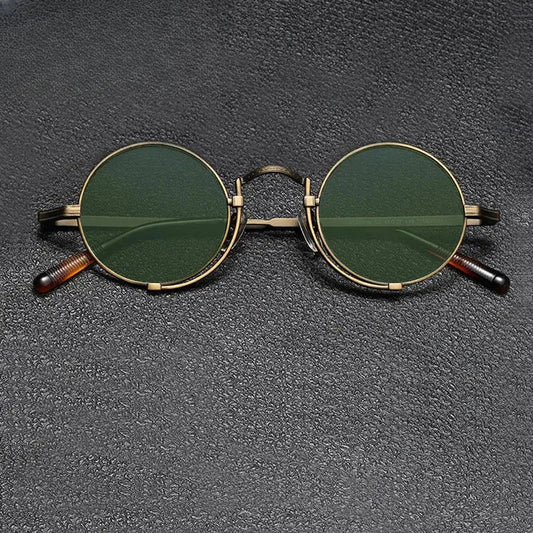Unisex Round Full Rim Titanium Prescription Glasses 5919 — view 1 | Rx Spectacle