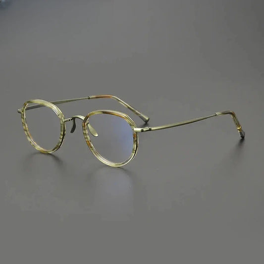 Unisex Square Full Rim Titanium Prescription Glasses Gxyj1559 — view 1 | Rx Spectacle