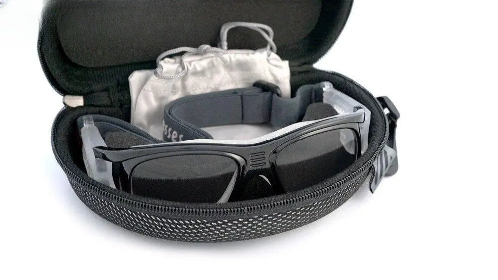 Unisex Square Full Rim Acetate Sports Glasses 0847 — view 6 | Rx Spectacle
