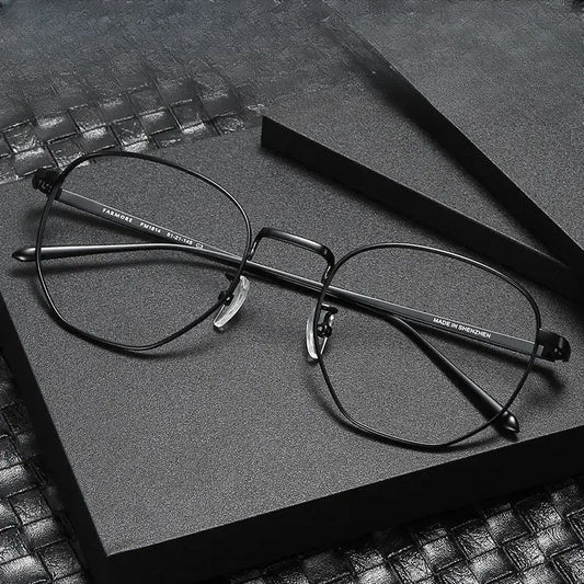 Men's Round Full Rim Alloy Prescription Glasses 1814 — view 1 | Rx Spectacle