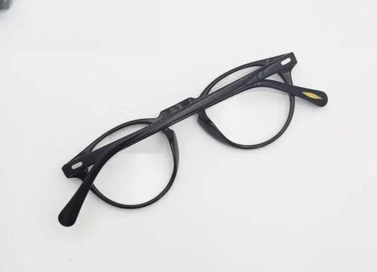 Unisex Round Full Rim Acetate Prescription Glasses 1005 — view 15 | Rx Spectacle