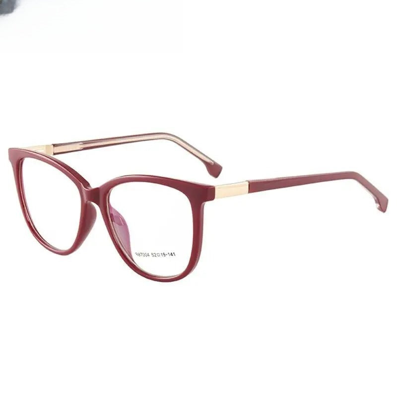 Women's Square Full Rim Titanium Prescription Glasses 87004 — view 2 | Rx Spectacle