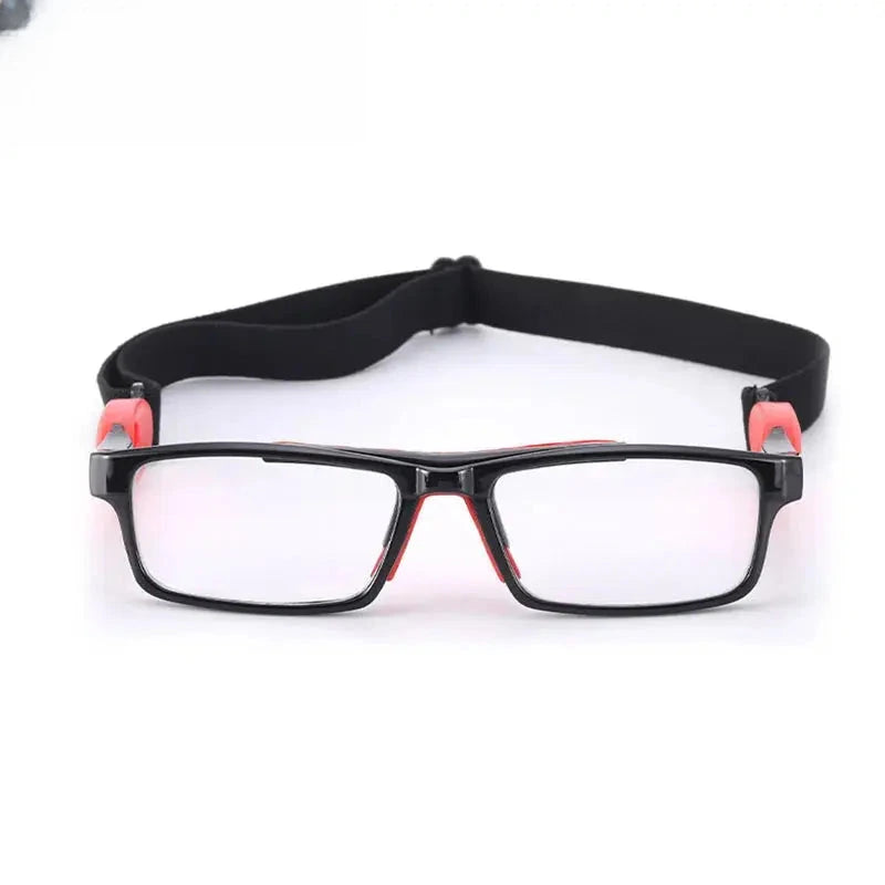 Unisex Square Full Rim Titanium Sports Glasses C050 — view 6 | Rx Spectacle