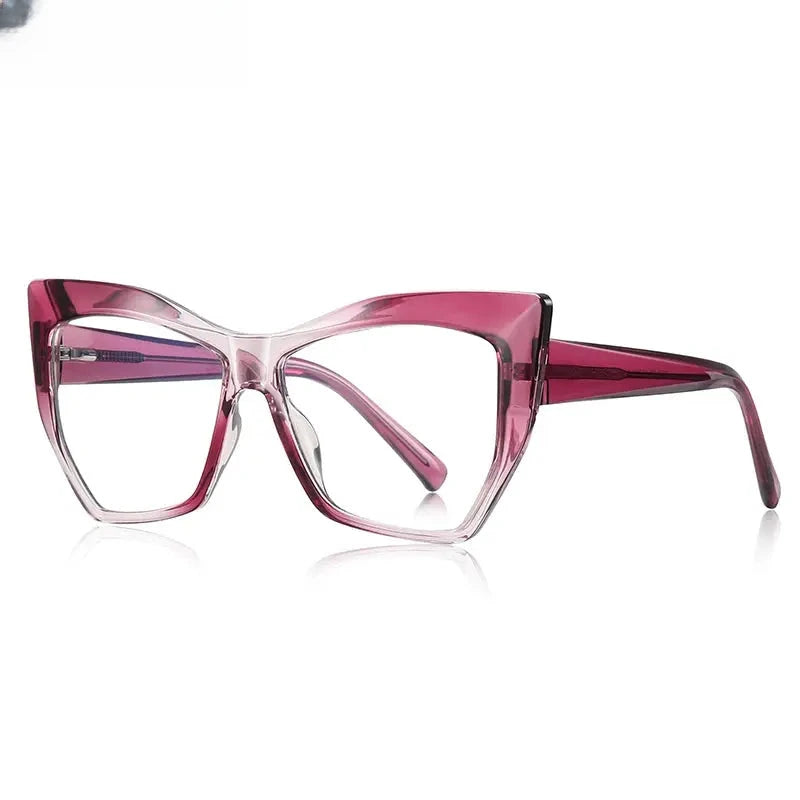 Women's Cat Eye Full Rim TR90 Reading Glasses 2157 — view 10 | Rx Spectacle
