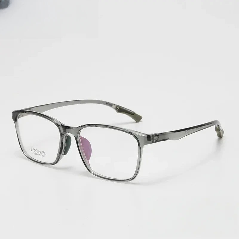 Unisex Square Full Rim Titanium Prescription Glasses 722696 — view 4 | Rx Spectacle