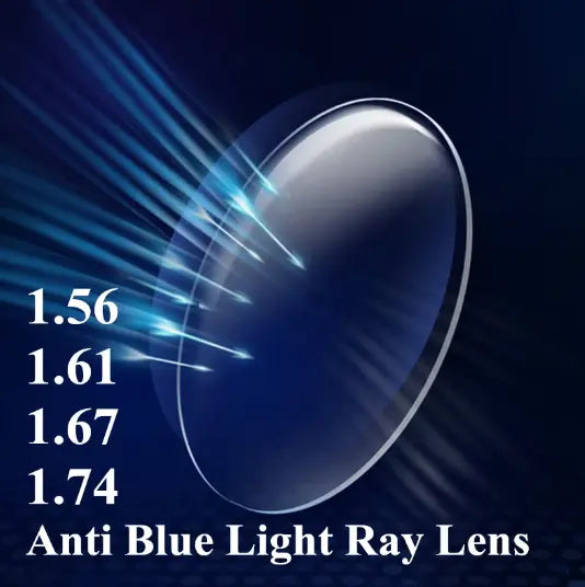 Single Vision Aspheric Clear Anti Blue Light Lenses — view 1 | Rx Spectacle