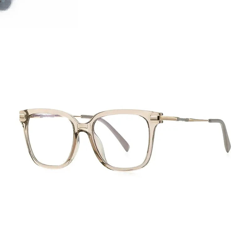 Women's Square Full Rim Titanium Reading Glasses 2129 — view 17 | Rx Spectacle