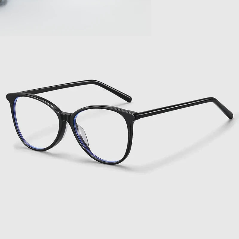 Women's Oval Full Rim Acetate Prescription Glasses 82135 — view 4 | Rx Spectacle