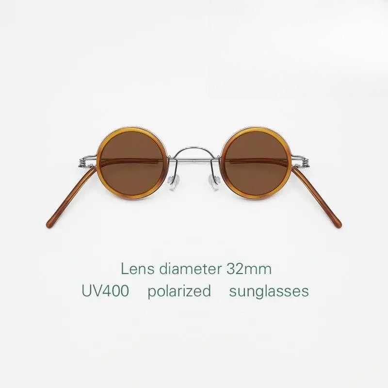 Unisex Round Full Rim Stainless Steel Prescription Glasses — view 1 | Rx Spectacle