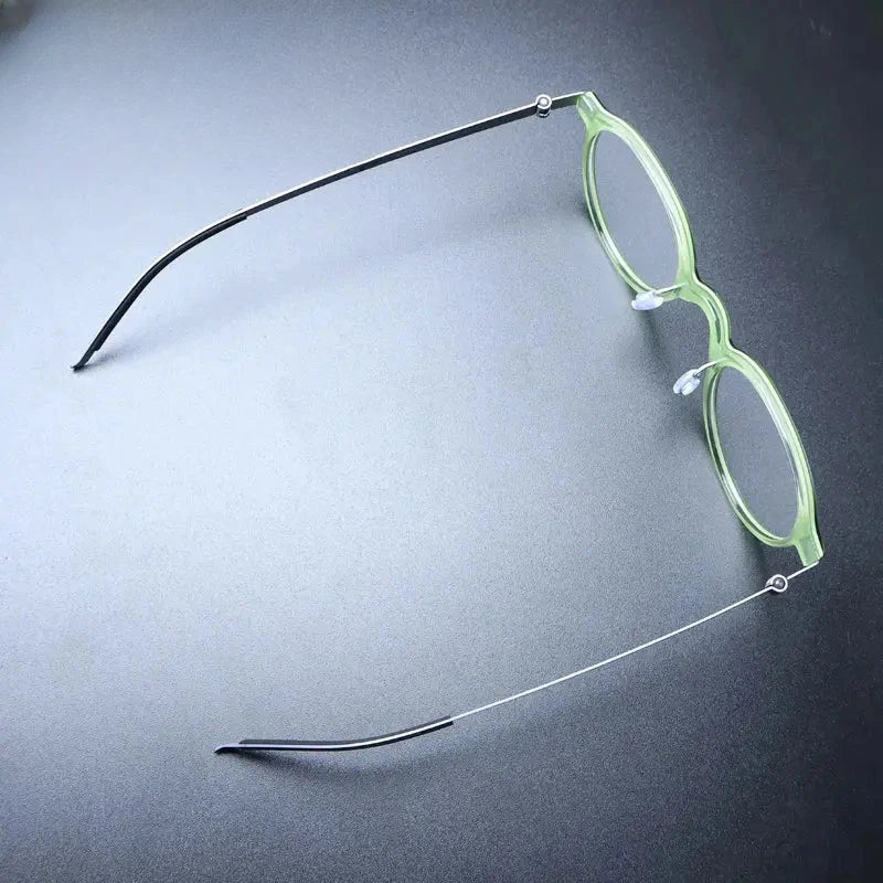 Unisex Round Full Rim Acetate Prescription Glasses Gxyj1239 — view 4 | Rx Spectacle