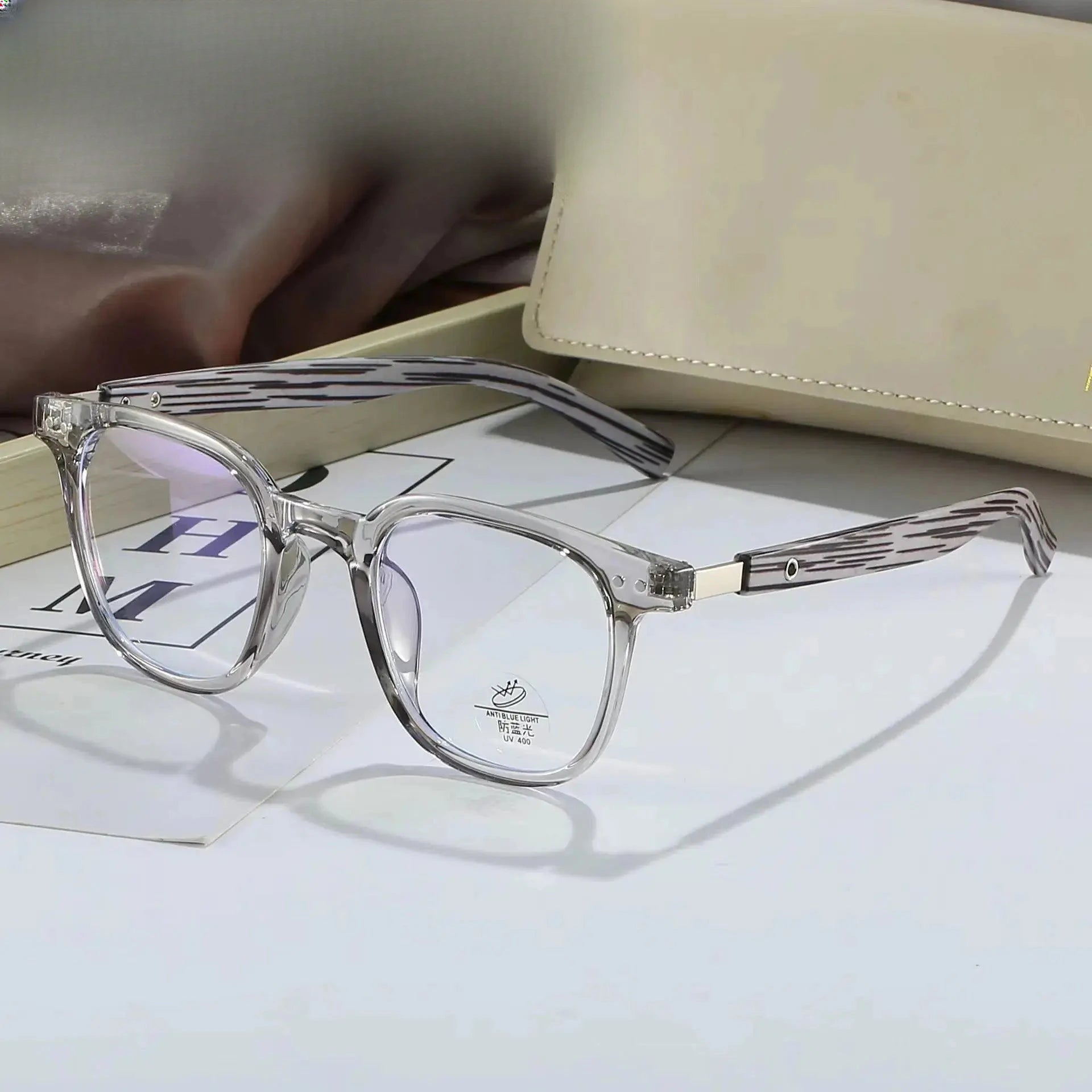 Unisex Oval Full Rim TR90 Oversized Prescription Glasses 83026 — view 1 | Rx Spectacle