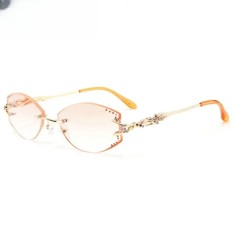 Women's Irregular Full Rim Titanium Prescription Glasses 80363 — view 1 | Rx Spectacle