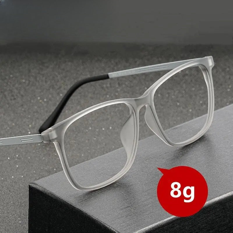 Men's Square Full Rim Titanium Oversized Prescription Glasses 9825 — view 1 | Rx Spectacle