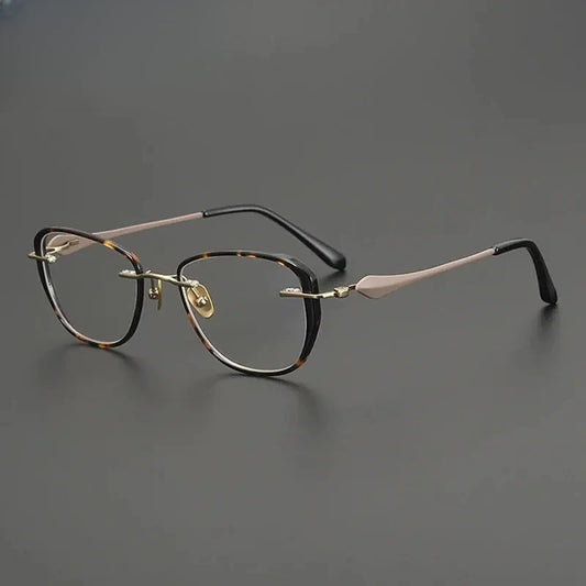 Unisex Square Full Rim Titanium Prescription Glasses Gxyj2020 — view 1 | Rx Spectacle
