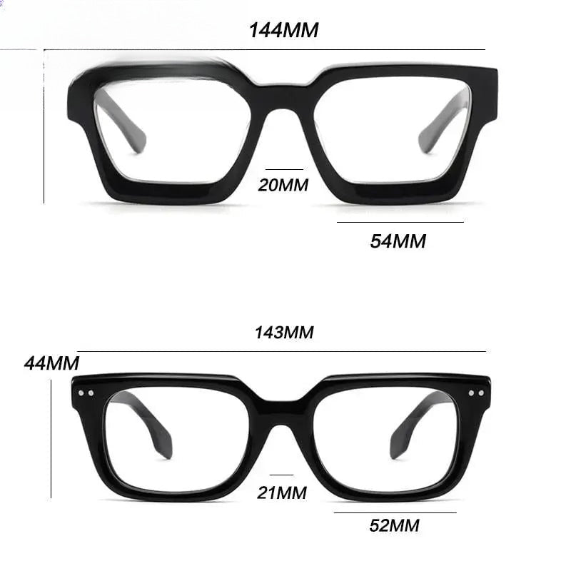 Unisex Square Full Rim Acetate Prescription Glasses Gxyj724 — view 5 | Rx Spectacle