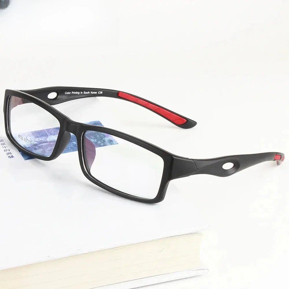 Women's Rectangular Full Rim Titanium Sports Glasses 718166 — view 1 | Rx Spectacle