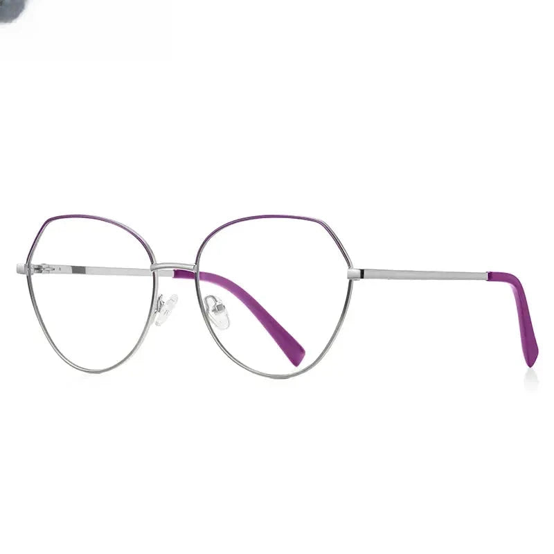 Women's Oval Full Rim Stainless Steel Reading Glasses 3095 — view 9 | Rx Spectacle