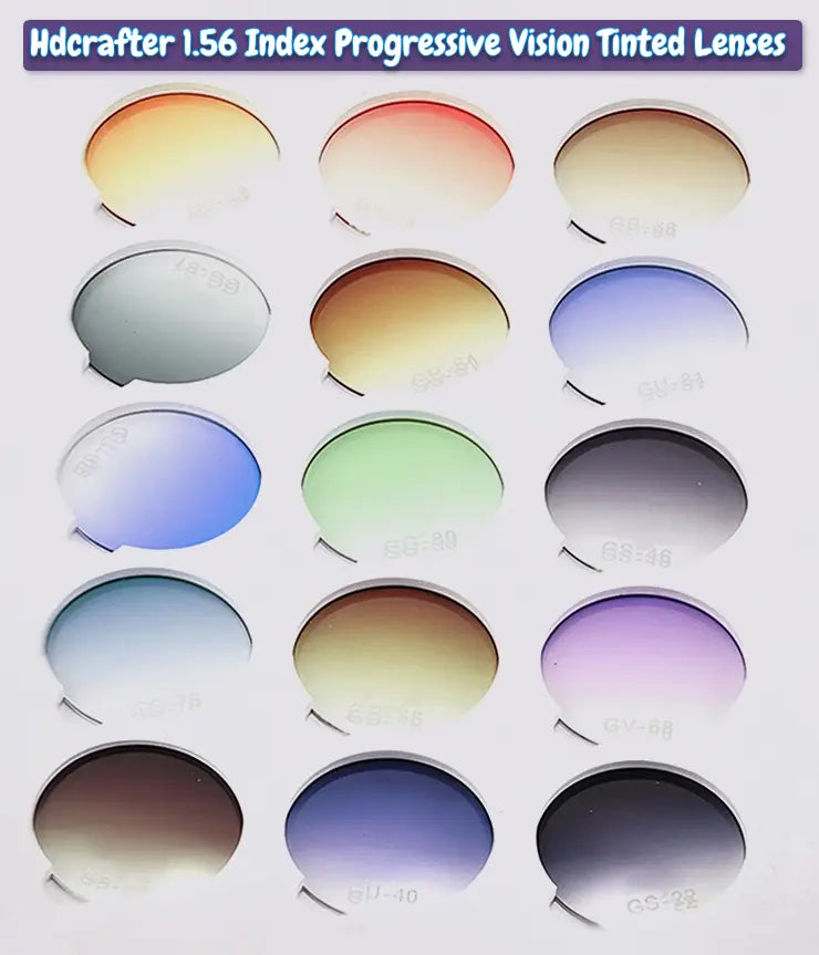 1.56 index Progressive Anti-Blue Light Tinted Lenses — view 1 | Rx Spectacle