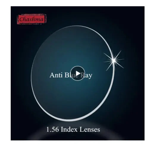 1.56 Index Single Vision Anti Blue Aspheric Lenses — view 1 | Rx Spectacle