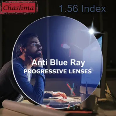 Office Progressive Anti Blue Light Clear Lenses — view 3 | Rx Spectacle