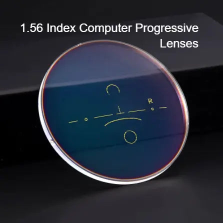 1.56 Free Form Computer Progressive Clear Lenses — view 1 | Rx Spectacle