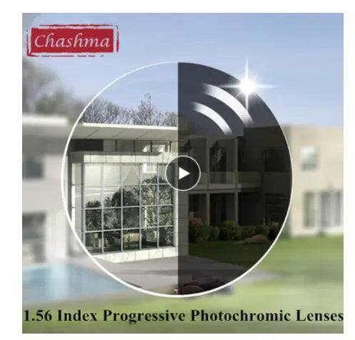 1.56 Index Aspheric Progressive Photochromic Brown Lenses — view 1 | Rx Spectacle