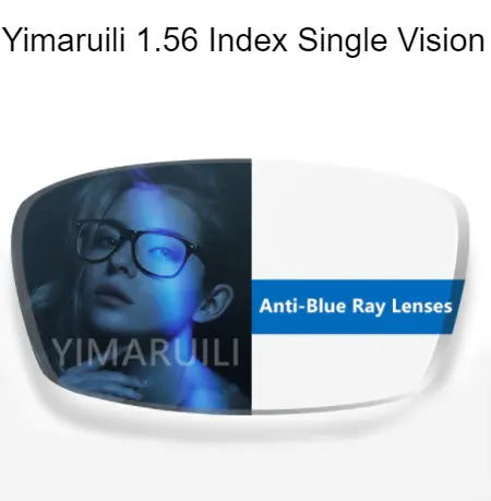 Single Vision Aspheric Anti Blue Light Clear Lenses — view 3 | Rx Spectacle