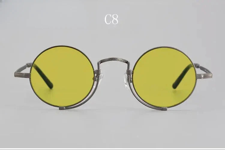 Unisex Round Full Rim Titanium Prescription Glasses 5919 — view 15 | Rx Spectacle