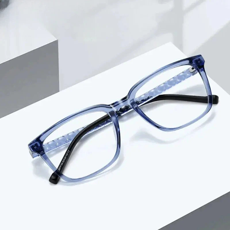 Unisex Square Full Rim Titanium Prescription Glasses 474017 — view 1 | Rx Spectacle