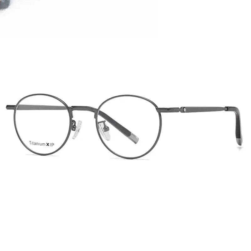 Women's Oval Full Rim Titanium Prescription Glasses 842905 — view 5 | Rx Spectacle