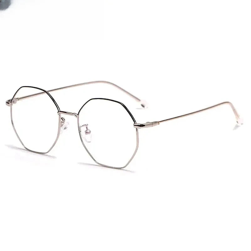 Women's Polygon Full Rim Alloy Prescription Glasses 91100/01 — view 7 | Rx Spectacle