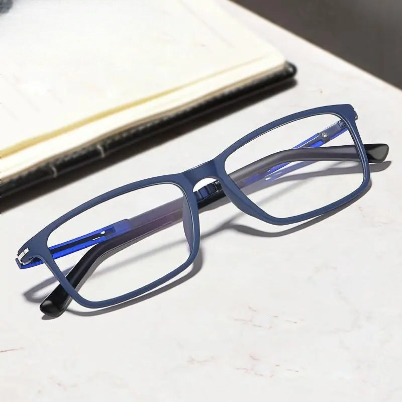Men's Square Full Rim TR90 Prescription Glasses 9164 — view 8 | Rx Spectacle