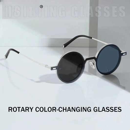 Women's Round Full Rim Stainless Steel Clip-On Reading Glasses 520436 — view 1 | Rx Spectacle