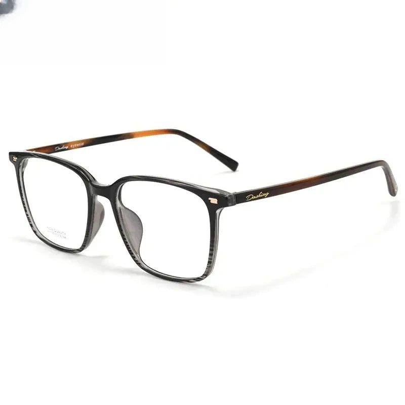 Unisex Square Full Rim Titanium Prescription Glasses 401038 — view 4 | Rx Spectacle