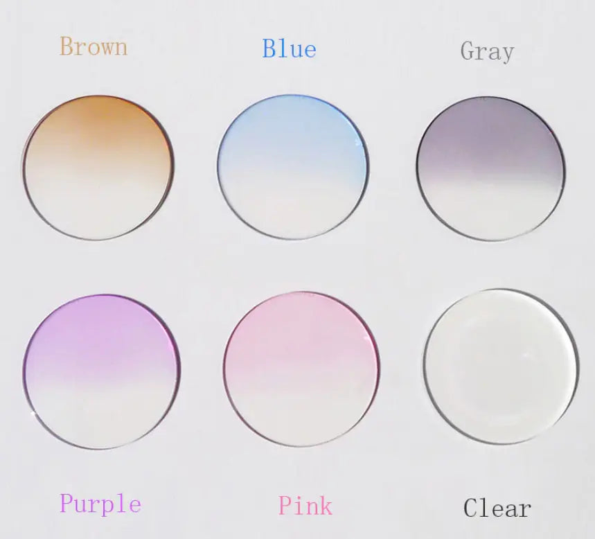 1.61 Index M 8 Progressive Tinted Lenses Color Gradient Pink — view 2 | Rx Spectacle