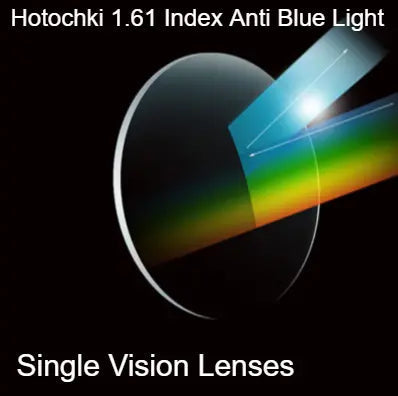 1.61 Index Single Vision Anti Blue Light Clear Lenses — view 1 | Rx Spectacle