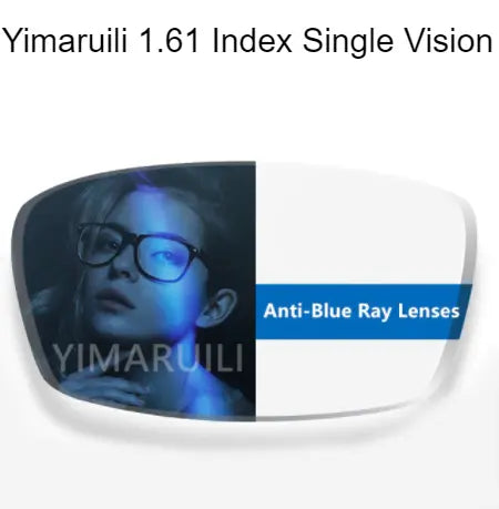 Single Vision Aspheric Anti Blue Light Clear Lenses — view 6 | Rx Spectacle