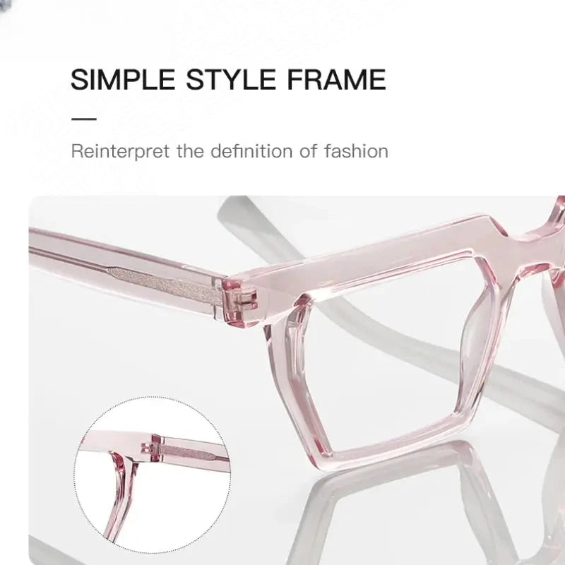 Women's Square Full Rim TR90 Reading Glasses 2144 — view 4 | Rx Spectacle