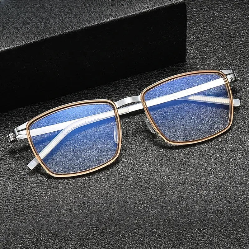 Men's Square Full Rim Acetate Prescription Glasses Gxyj-1187 — view 2 | Rx Spectacle