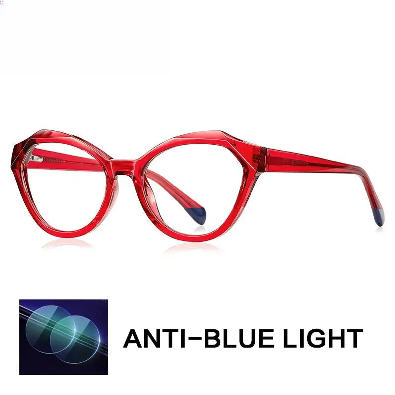 Women's Oval Full Rim Titanium Reading Glasses G2141 — view 8 | Rx Spectacle
