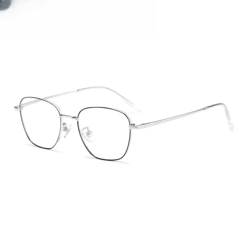 Women's Polygon Full Rim Stainless Steel Prescription Glasses 902641 — view 6 | Rx Spectacle