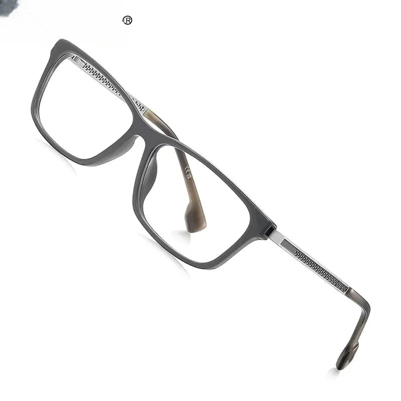 Women's Square Full Rim Titanium Reading Glasses 97205 — view 1 | Rx Spectacle